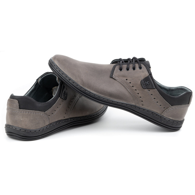 Buty męskie casual 402 szare