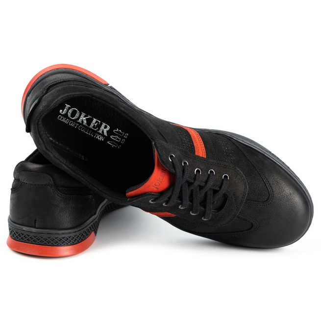 Pánská kožená obuv pro volný čas 521/2 černá