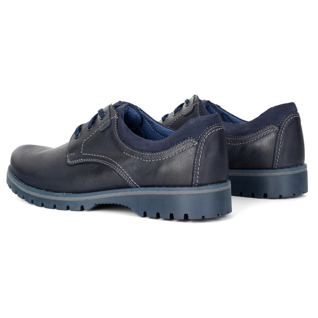 Pánské kožené boty KOMODO 879 navy blue