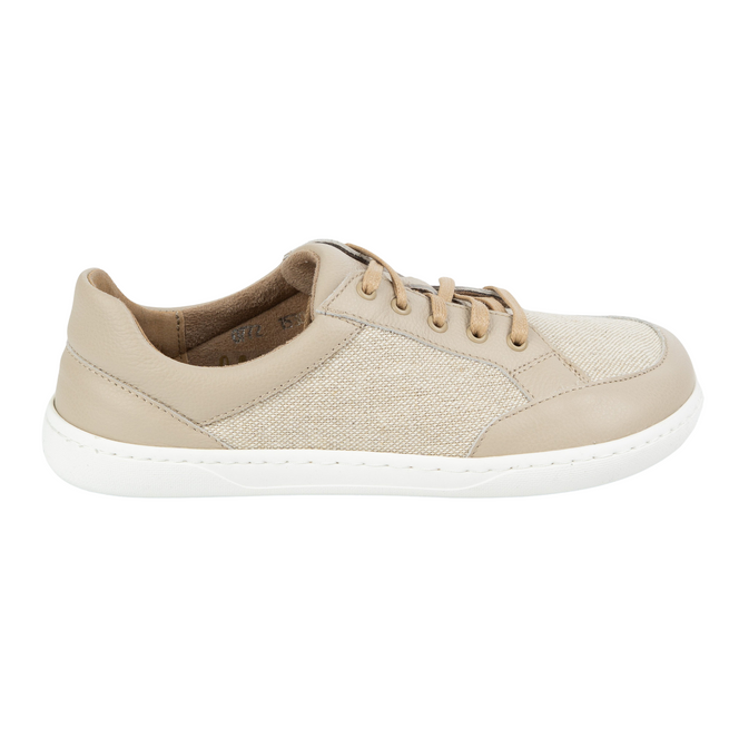Dámské barefoot minimalistické kožené boty LEN 0772W ecru