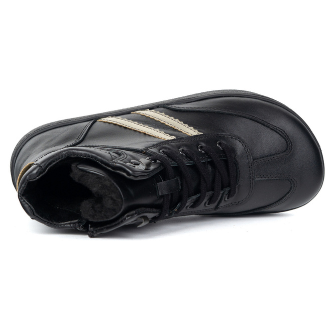 Skórzane buty BAREFOOT damskie zimowe 201MP ocieplane z naturalnej skóry