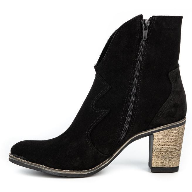 Boty LUCY na podpatku černé