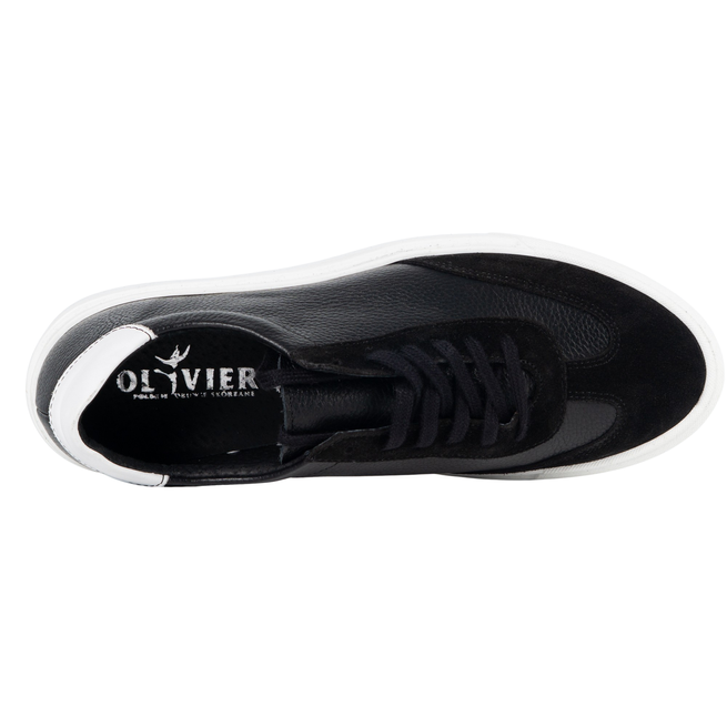 Buty męskie Olivier 702KNT czarne klasyczne półbuty miejskie