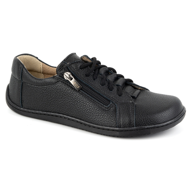 Dámské kožené minimalistické boty barefoot 1242 black