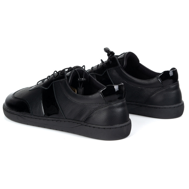 BUTY DAMSKIE BAREFOOT SKÓRA MINIMALISTYCZNE SZEROKIE ARIA floter czarny 103MP