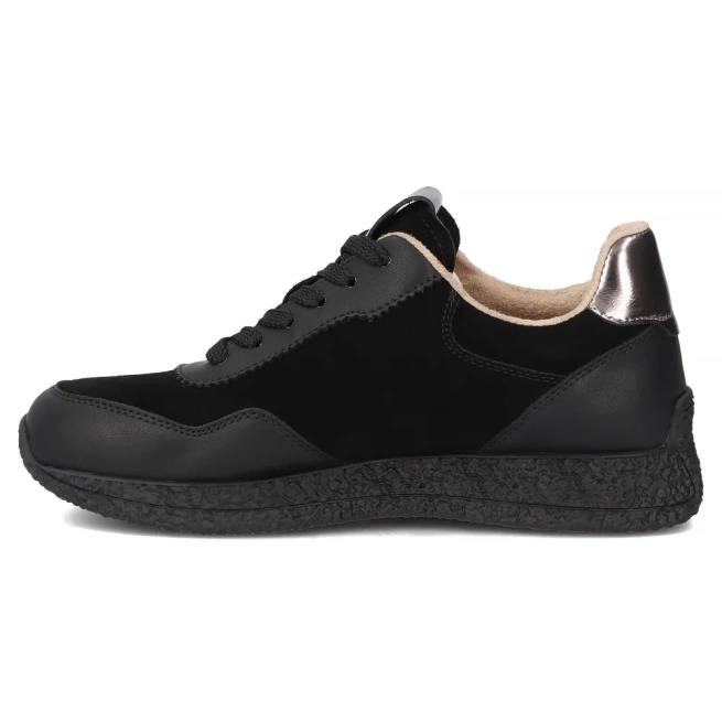 Skórzane sneakersy Filippo  DP7405/25 BK czarne