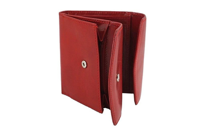 Barberini's portfel ze skóry naturalnej - Granatowy