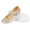 Olivier 1286 dámské barefoot baleríny - kožené boty s přezkou pro každodenní nošení a elegantní styling zlaté barvy
