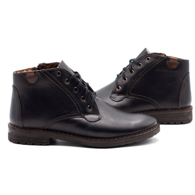 Buty męskie zimowe 911MP czarne