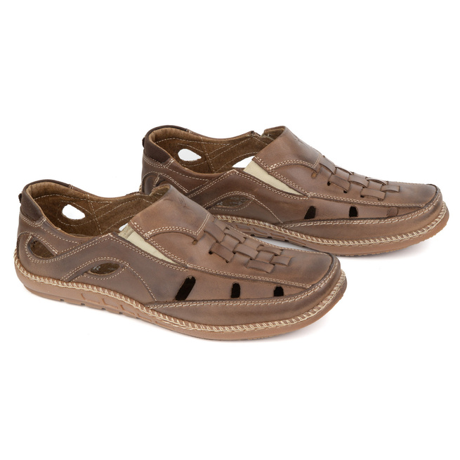 Pánské nazouvací boty 314GT camel