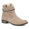 Dámské semišové zateplené boty Luna beige