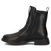 Skórzane czarne trzewiki damskie eleganckie DBT7249 BK czarne