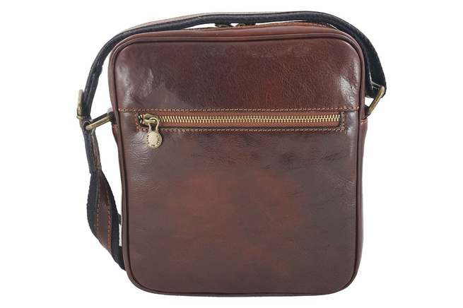 Męska torba CASUAL z regulowanym paskiem - Brązowa