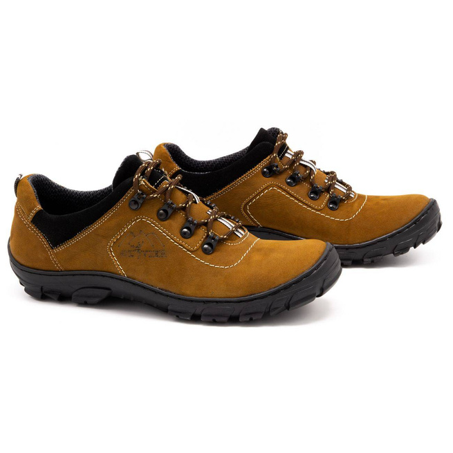 Buty męskie trekkingowe rude 7109 - Buty Olivier