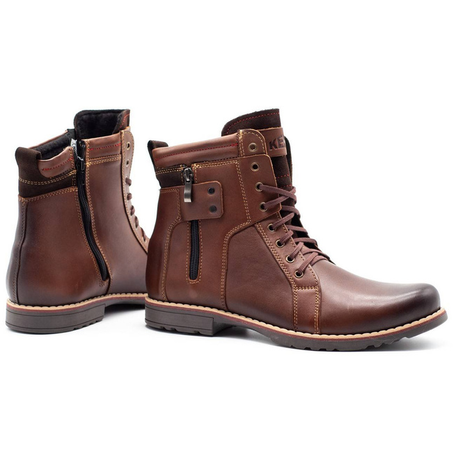 Pánské zimní boty 237 hnědé