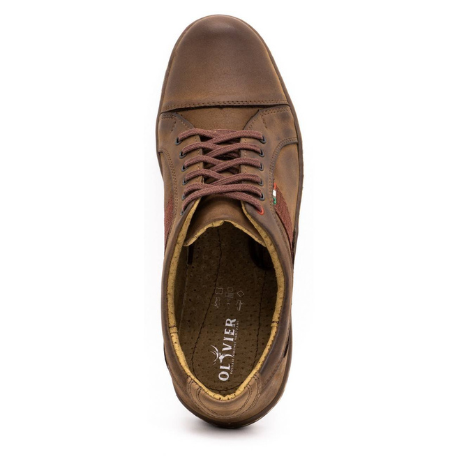 Pánská kožená obuv pro volný čas 238GT hnědá