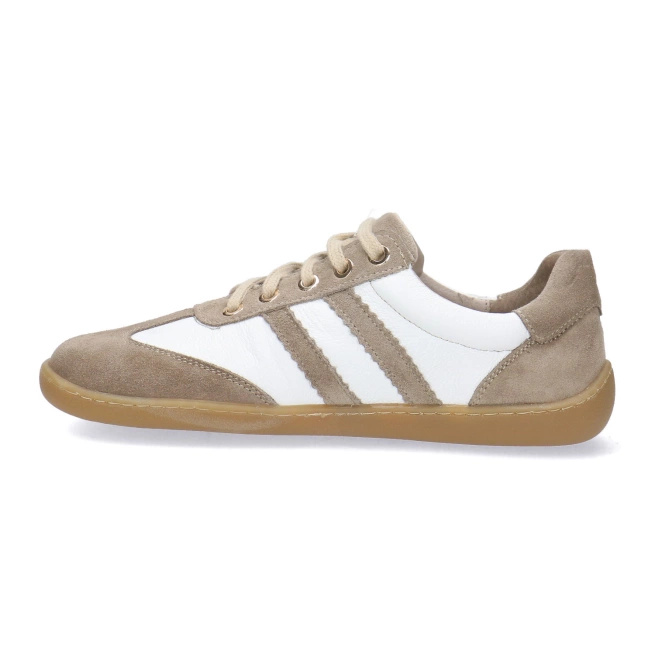 Skórzane buty damskie Pollonus Barefoot 5-1774-003 Cappucino+ Biały