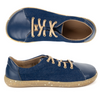 Dámské minimalistické kožené boty barefoot 0771W navy blue jeans
