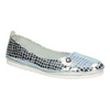 Dámské kožené baleríny Pollonus blue silver croco 5-1330-005
