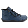 Dámské minimalistické zimní kožené boty barefoot 1261 navy blue