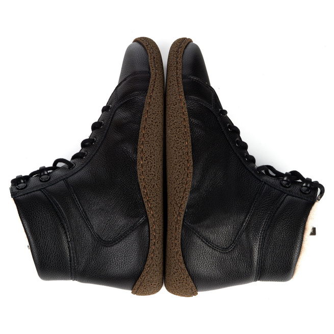 Dámské barefoot boty zateplené merino vlnou 0769W pea black