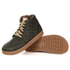 Buty damskie zimowe barefoot skórzane Z-B05 zielone