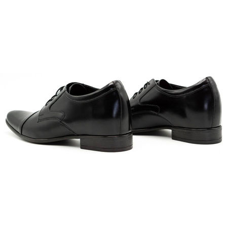 Buty męskie wizytowe P10 podwyższające czarne