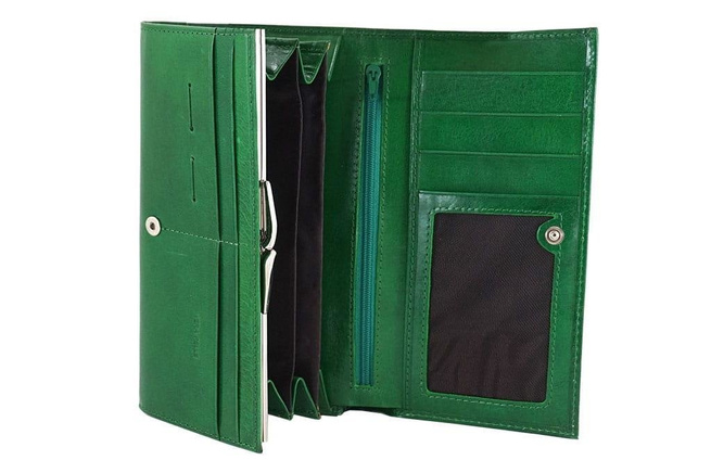 Klasická dámská kožená peněženka - Barberini's - hnědá