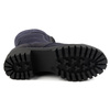 Dámské kožené boty zateplené zimní boty 272BB navy blue