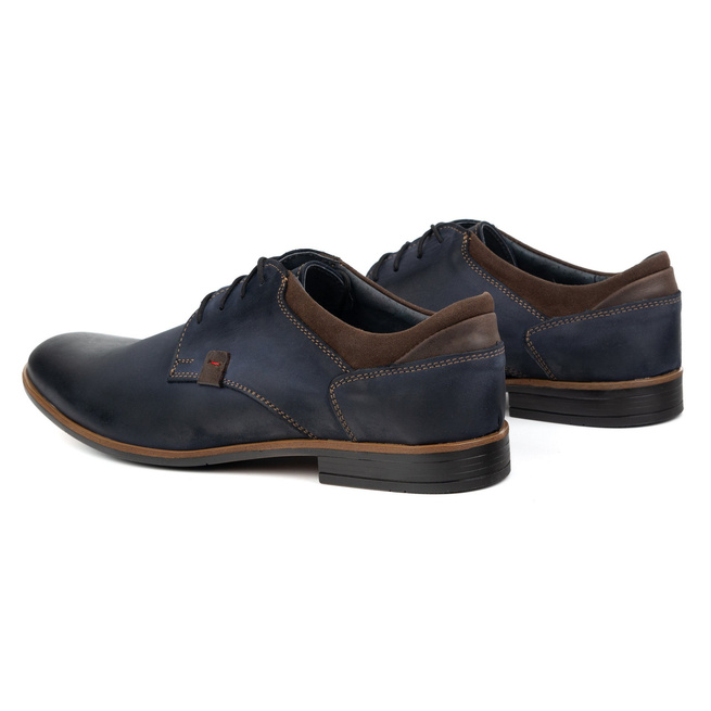 Olivier 263GT kožené společenské boty námořnická modř