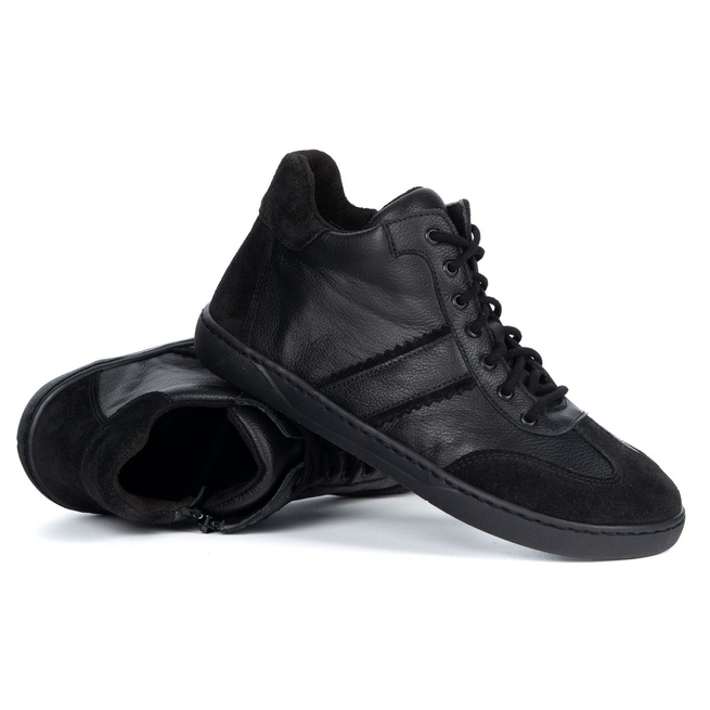 Buty barefoot minimalistyczne skórzane WASAK 0802W czarne