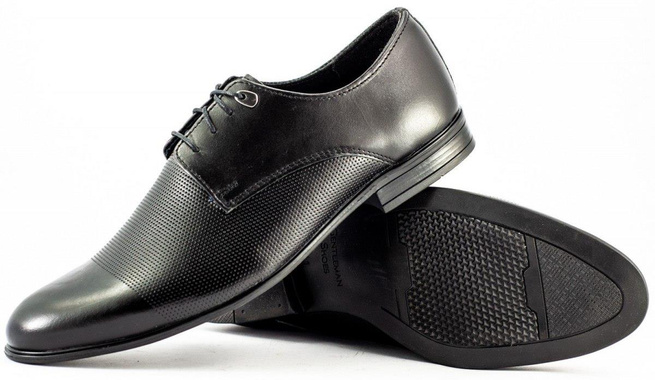 Pánská společenská obuv 300P černá