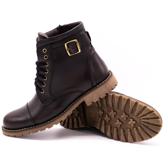 Pánské kožené boty 910MP kabir