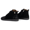 Buty damskie zimowe barefoot skórzane Z-B04 czarne
