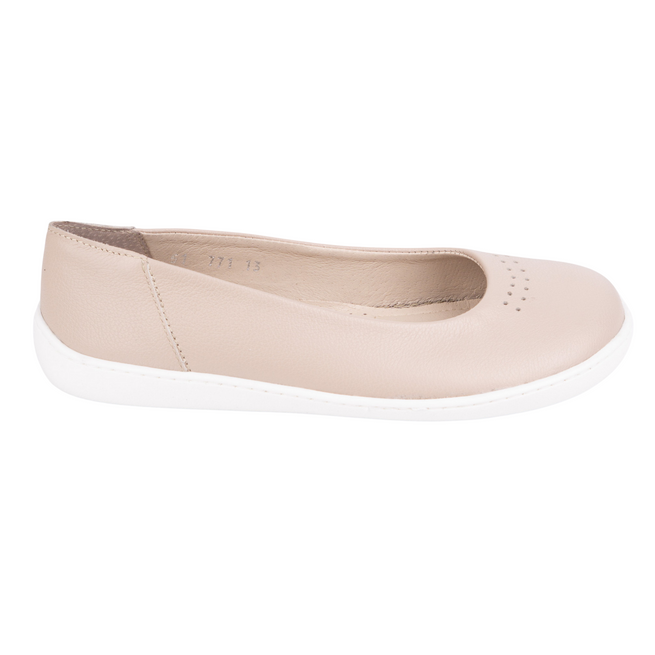 BAREFOOT Dámské minimalistické nazouvací lodičky 1771POL MINI beige