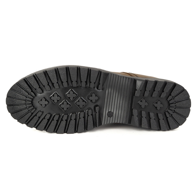 Buty męskie skórzane casual KOMODO 879 oliwka