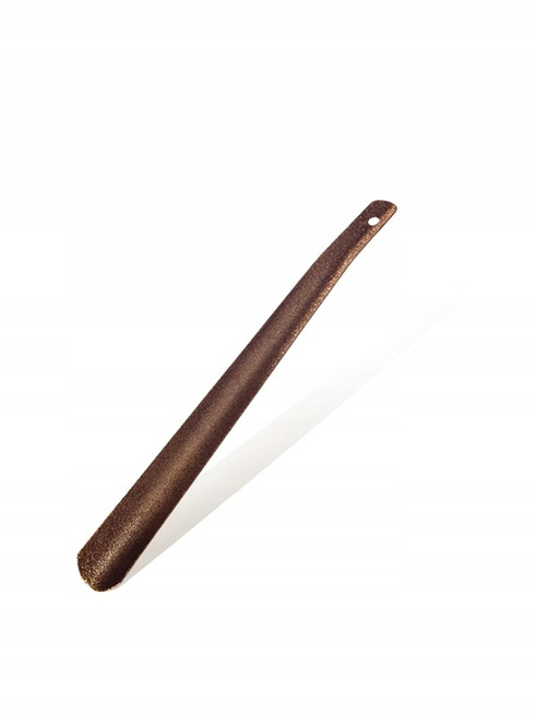 Klasyczna Metalowa łyżka do butów średniej długości 40cm stara miedź