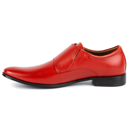 Skórzane buty wizytowe Monki 287LU czerwone