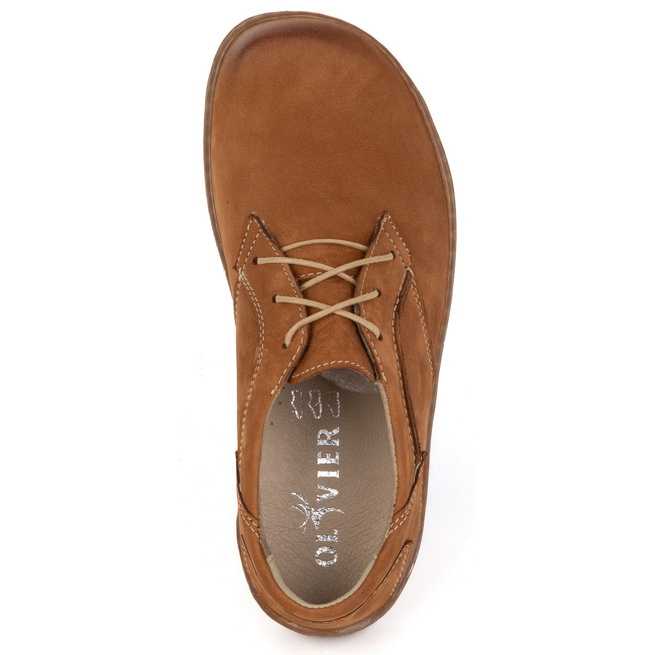 BAREFOOT Dámská minimalistická kožená obuv 1082 hnědý nubuk
