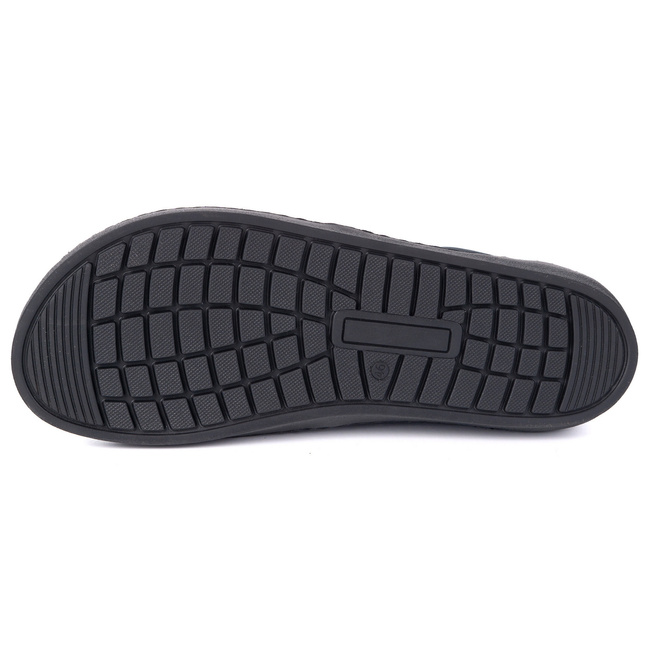 Buty męskie barefoot ocieplane skórzane Olivier 116KZ granatowe