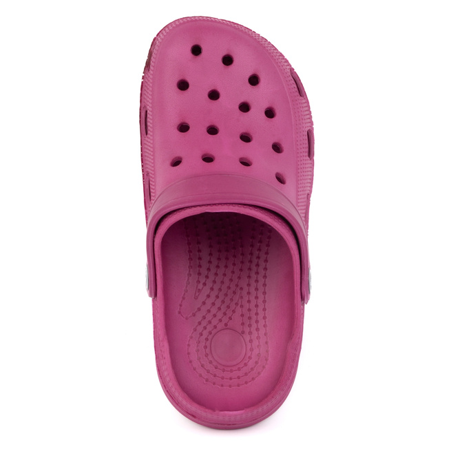 Pantofle lehké pěnové dřeváky do bazénu fuchsiová