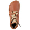 Buty damskie zimowe barefoot skórzane Z-B05 rude – ocieplane, zero-drop, szeroki przód