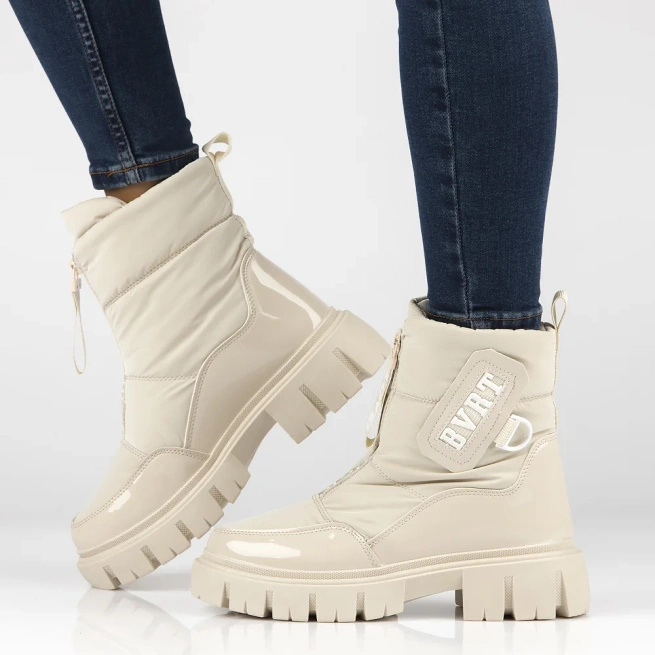Zateplené sněhové boty Filippo DBT4960 beige 