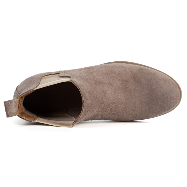 Olivier Grace – damskie botki zamszowe wsuwane, styl casual chic