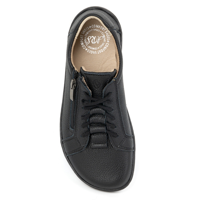 Dámské kožené minimalistické boty barefoot 1242 black