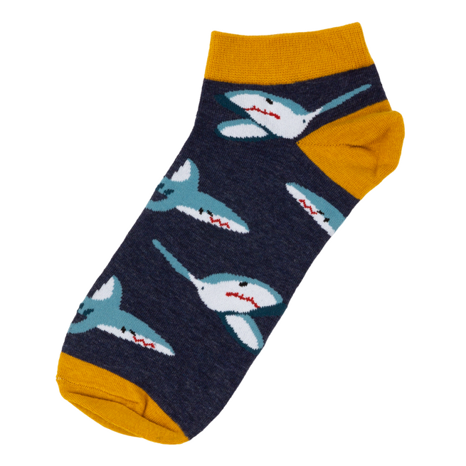 Barevné bavlněné ponožky SHARK