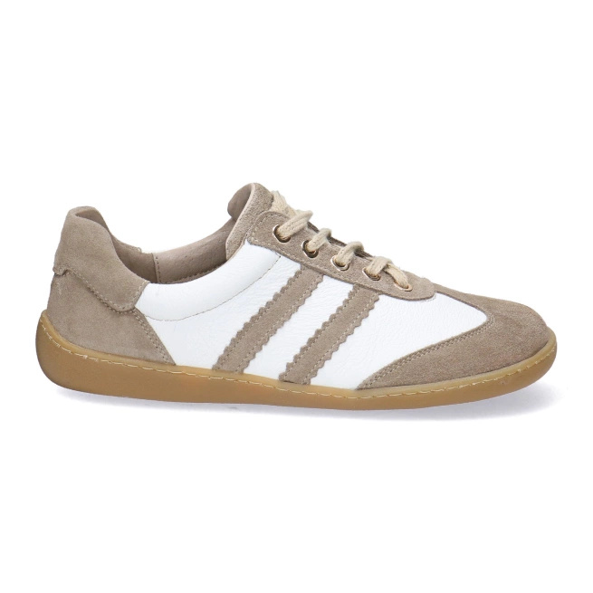 Skórzane buty damskie Pollonus Barefoot 5-1774-003 Cappucino+ Biały