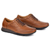 Pánské ležérní kožené polobotky Brown 902KNT brown