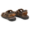 Pánské kožené sandály na suchý zip 948Ł hnědé