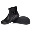 Damskie buty barefoot sztyblety z zamkiem ocieplane 1297 czarne